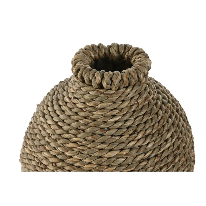 DKD Home Decor Jarrón de Fibra Natural 15x15x32 cm