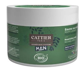 CATTIER Bálsamo Nutritivo Hombre para Barba y Cabello, Suaviza y Fortalece, Con Extractos Botánicos Ecológicos, 90 g