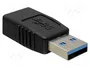 DeLOCK Adaptador USB 3.0-A 5 Gbps Negro