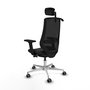 PIQUERAS Y CRESPO Silla de oficina Mardos con mecanismo Sincro/Traslack Negro