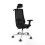 PIQUERAS Y CRESPO Silla de oficina Mardos con mecanismo Sincro/Traslack Negro