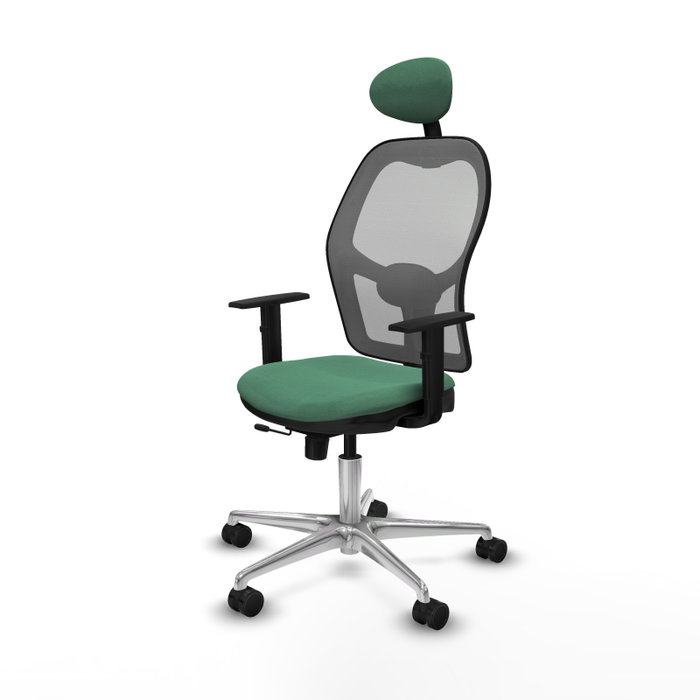 PIQUERAS Y CRESPO Silla de oficina Jorquera Verde esmeralda y Gris