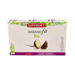 SUPERDIET Rabanofit Rabano Negro Bio 20Amp - Beneficioso para la digestión y eliminación de bilis