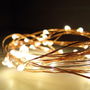 Basics Guirnalda a Pilas 40 Leds Cable Alambre Cobre Luz Cálida 195 cm
