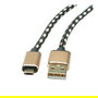 ROLINE 11.02.8819 Cable USB 2.0 Tipo A Macho a Micro-USB B Macho Reversible 0.8m Negro y Oro