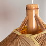 Lámpara Colgante de Ratán Kayleigh SKD-P3000, Diseño Natural con Cable Regulable, Bombilla E27