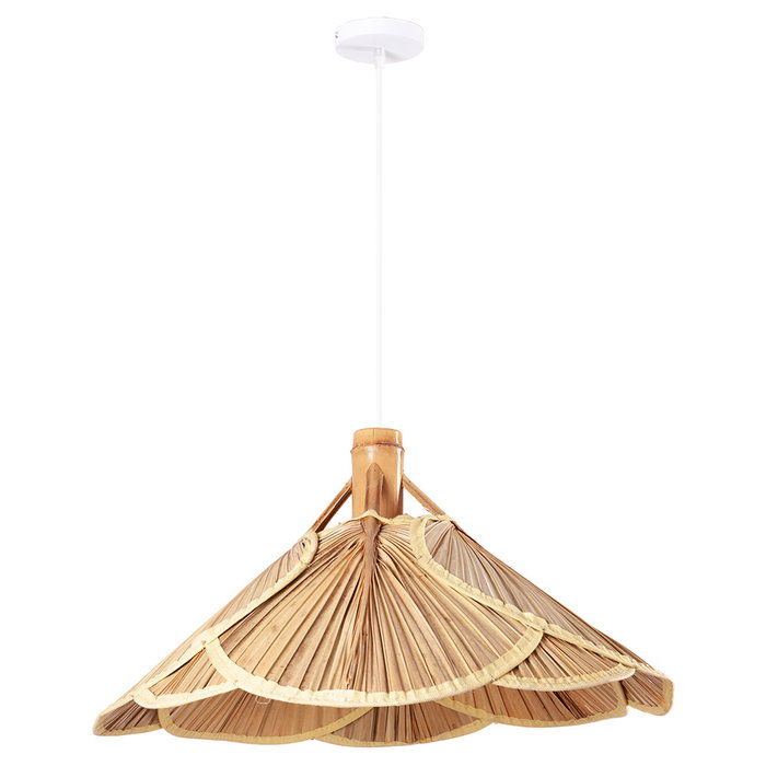 Lámpara Colgante de Ratán Kayleigh SKD-P3000, Diseño Natural con Cable Regulable, Bombilla E27 Lámpara Colgante de Ratán Kayleigh SKD-P3000, Diseño Natural con Cable Regulable, Bombilla E27