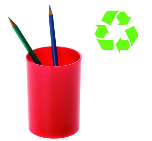 Archivo 2000 Portalápices Ecogreen Rojo
