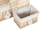 DKD Home Decor Cesta Boho Natural Mimbre 26 x 25 x 36 cm Set de 2