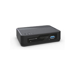 SEH Printserver ONE - Servidor de impresión Ethernet Gigabit USB 3.2 Gen 1, 1 puerto LAN, 1 puerto USB, Compatible con Windows y Mac, Negro