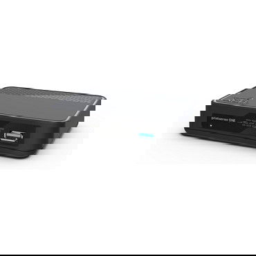 SEH Printserver ONE - Servidor de impresión Ethernet Gigabit USB 3.2 Gen 1, 1 puerto LAN, 1 puerto USB, Compatible con Windows y Mac, Negro