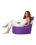 Atelier Del Sofa Saco de Judías para Jardín Morado, Comodidad y Diseño Moderno, Impermeable, Ancho Asiento 70cm, Alto Respaldo 70cm