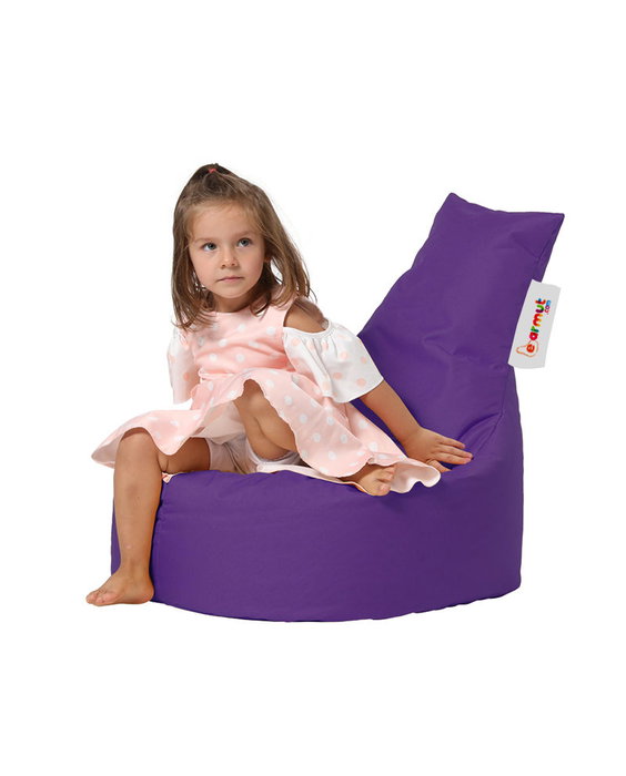Atelier Del Sofa Saco de Judías para Jardín Morado, Comodidad y Diseño Moderno, Impermeable, Ancho Asiento 70cm, Alto Respaldo 70cm