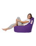 Atelier Del Sofa Saco de Judías para Jardín Morado, Comodidad y Diseño Moderno, Impermeable, Ancho Asiento 70cm, Alto Respaldo 70cm