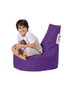 Atelier Del Sofa Saco de Judías para Jardín Morado, Comodidad y Diseño Moderno, Impermeable, Ancho Asiento 70cm, Alto Respaldo 70cm