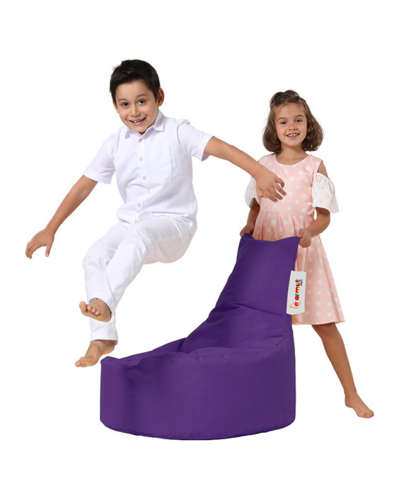 Atelier Del Sofa Saco de Judías para Jardín Morado, Comodidad y Diseño Moderno, Impermeable, Ancho Asiento 70cm, Alto Respaldo 70cm