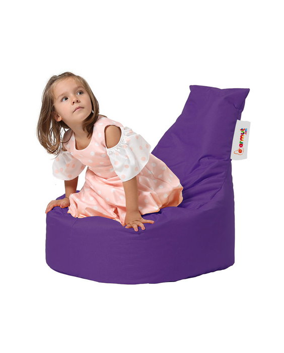 Atelier Del Sofa Saco de Judías para Jardín Morado, Comodidad y Diseño Moderno, Impermeable, Ancho Asiento 70cm, Alto Respaldo 70cm