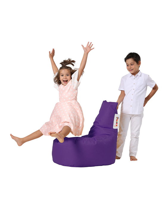 Atelier Del Sofa Saco de Judías para Jardín Morado, Comodidad y Diseño Moderno, Impermeable, Ancho Asiento 70cm, Alto Respaldo 70cm