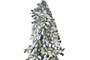DKD Home Decor Árbol de Navidad Tradicional Verde Marrón Con LED 50 cm Alto, Base 20x20 cm, Pack 2 Unidades Pilas AA