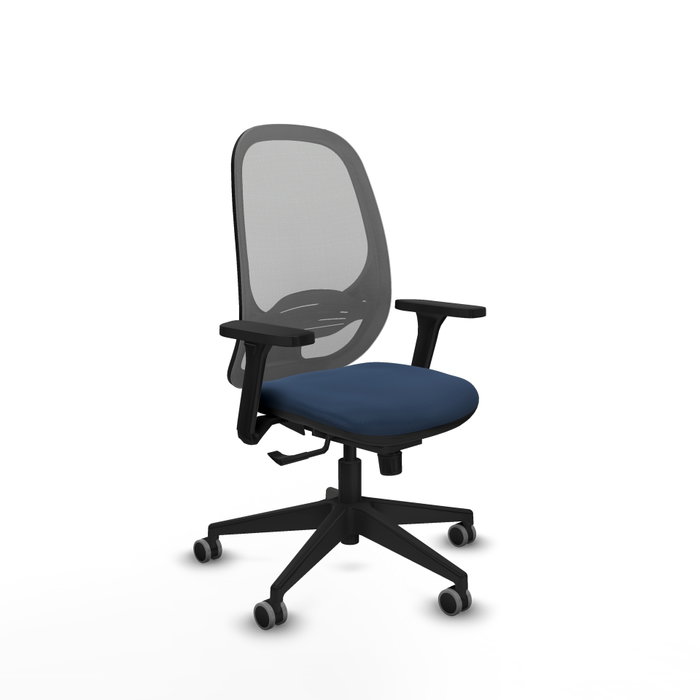 PIQUERAS Y CRESPO Silla de oficina Cilanco con mecanismo Sincro, Azul marino y Gris PIQUERAS Y CRESPO Silla de oficina Cilanco con mecanismo Sincro, Azul marino y Gris