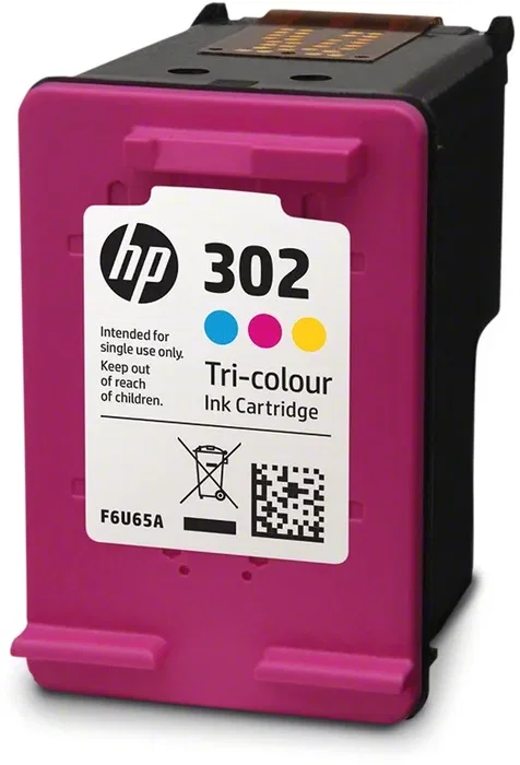 HP Cartucho de tinta 302 tricolor estándar F6U65AE original
