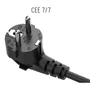 Generico Cable de Alimentación IEC-320-C5 (Conector Trébol) 1.8 m Negro, Compatible con HP, Acer, Dell, Sony, Lenovo, LG, Samsung, para Portátil, Monitor, TV