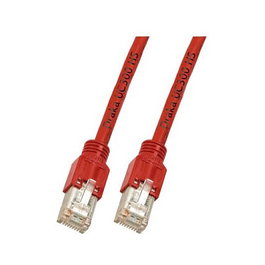 EFB Elektronik Patchkabel RJ45 Cat.5e SF/UTP LSZH 0,5m Rojo