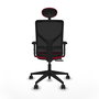 PIQUERAS Y CRESPO Silla de oficina Motilla con mecanismo Sincro/Traslack Rojo/Negro