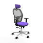 PIQUERAS Y CRESPO Silla de oficina Jorquera Sincro/Traslack Lila y Gris