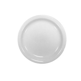 Costa Verde Plato Llano Turismo 19 cm, Plato de Porcelana para Vajilla, Diámetro 19 x Alto 2 cm (Set de 6)