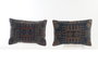 DKD Home Decor Cojín Algodón 50x10x35 Geometric Bordado Set de 2