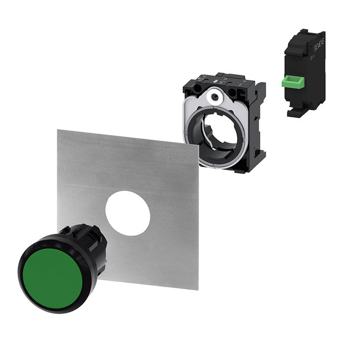 Siemens 3SU1550-0AA10-0AA0 Halter para 3 módulos metálicos Siemens 3SU1550-0AA10-0AA0 Halter para 3 módulos metálicos
