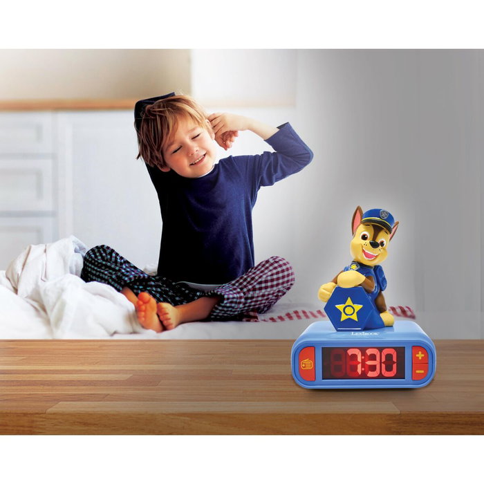 Lexibook Despertador digital Paw Patrol con luz de noche 3D y efectos sonoros Chase Lexibook Despertador digital Paw Patrol con luz de noche 3D y efectos sonoros Chase