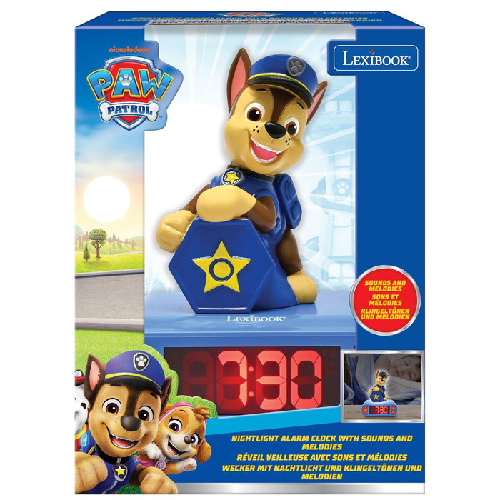 Lexibook Despertador digital Paw Patrol con luz de noche 3D y efectos sonoros Chase Lexibook Despertador digital Paw Patrol con luz de noche 3D y efectos sonoros Chase