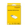 DeLOCK Micro Stick WLAN Doble Banda USB 3.0 867 + 300 Mbps Blanco