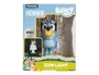 Wondee Lampara Bluey Icon Light - Lampara Nocturna 3D LED con Forma de Bluey, 11 cm de Altura, Incluye Embalaje para Colorear, 2 Pilas AAA