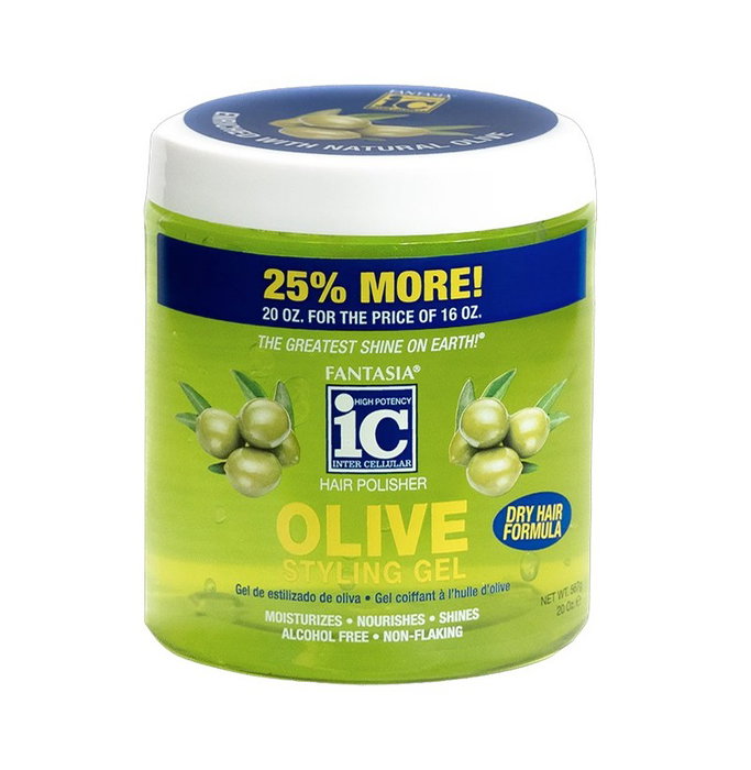 Ic Fantasia Hair Polisher Olive Styling Gel 567g Ic Fantasia Hair Polisher Olive Styling Gel 567g