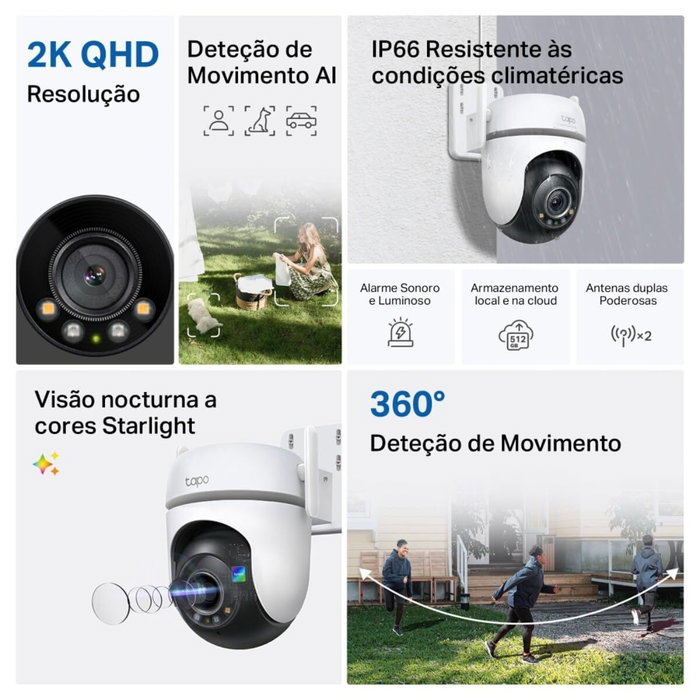 Tp-Link Tapo TC42 Cámara de Vigilancia 2K QHD Tp-Link Tapo TC42 Cámara de Vigilancia 2K QHD