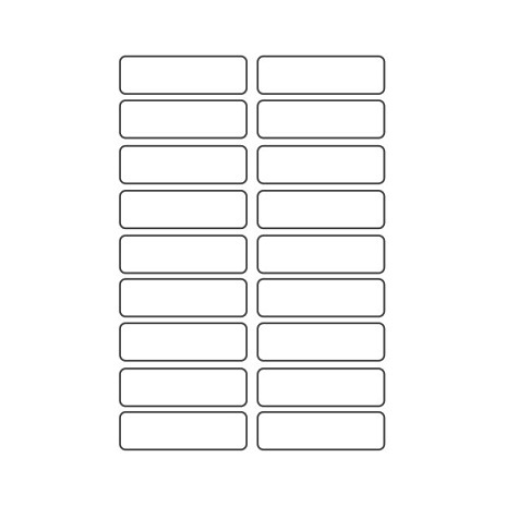 AVERY Zweckform Etiquetas de nombre blancas 46,0 x 13,0 mm, 36 unidades AVERY Zweckform Etiquetas de nombre blancas 46,0 x 13,0 mm, 36 unidades