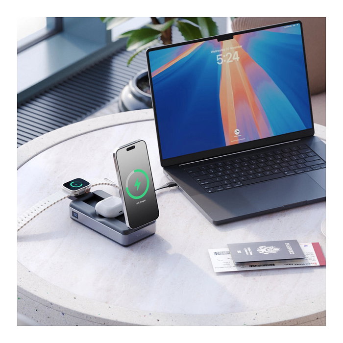 Alogic Roam Powerbank 21000 mAh 6-in-1 con Carga Inalámbrica Qi2, 100W USB-C y Pantalla, Negro Alogic Roam Powerbank 21000 mAh 6-in-1 con Carga Inalámbrica Qi2, 100W USB-C y Pantalla, Negro