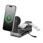 Alogic Roam Powerbank 21000 mAh 6-in-1 con Carga Inalámbrica Qi2, 100W USB-C y Pantalla, Negro