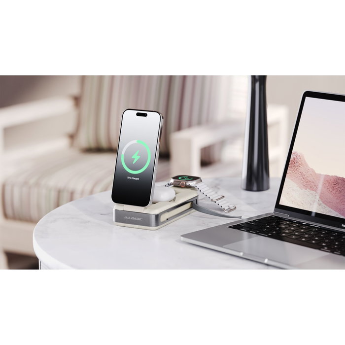 ALOGIC Roam 6-in-1 Powerbank 21.000 mAh con Qi2 + 100W USB-C, Negro ALOGIC Roam 6-in-1 Powerbank 21.000 mAh con Qi2 + 100W USB-C, Negro