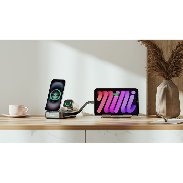 ALOGIC Roam 6-in-1 Powerbank 21.000 mAh con Qi2 + 100W USB-C, Negro ALOGIC Roam 6-in-1 Powerbank 21.000 mAh con Qi2 + 100W USB-C, Negro