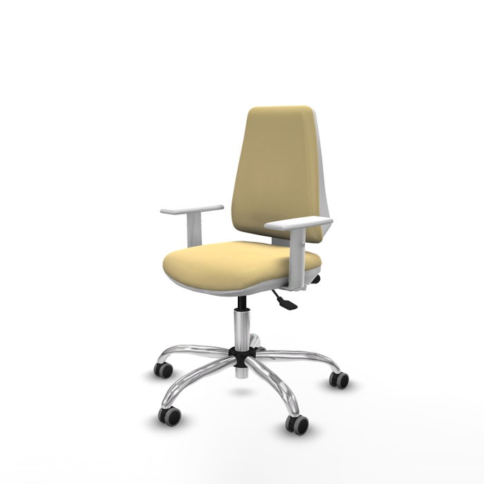 PIQUERAS Y CRESPO Silla de oficina Elche color Crema con mecanismo Asincro PIQUERAS Y CRESPO Silla de oficina Elche color Crema con mecanismo Asincro