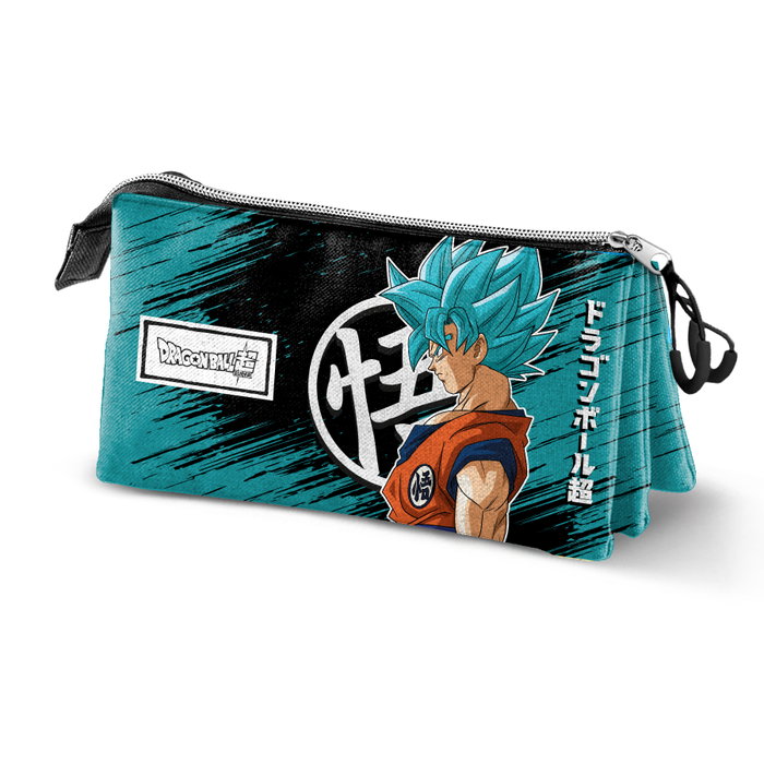 Karactermania Estuche Portatodo Triple Saiyajin Blue Turquesa