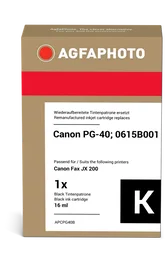 Agfa Photo Cartucho de tinta negro compatible con Canon PG-40 (0615B001)