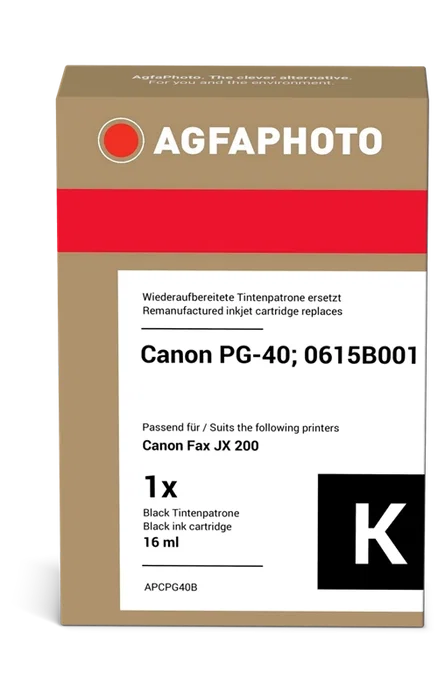 Agfa Photo Cartucho de tinta negro compatible con Canon PG-40 (0615B001) Agfa Photo Cartucho de tinta negro compatible con Canon PG-40 (0615B001)