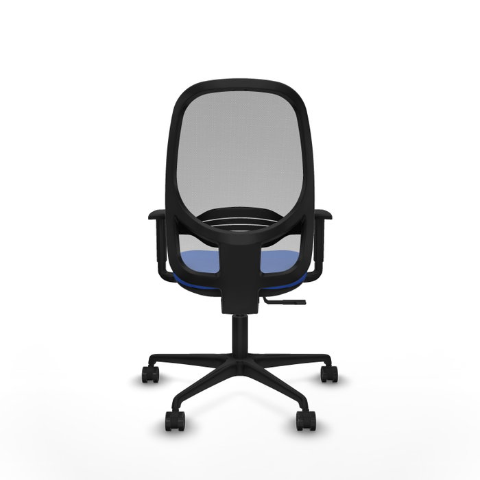PIQUERAS Y CRESPO Silla de oficina Cilanco con mecanismo Sincro, Azul y Gris