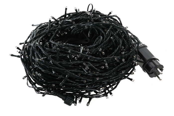 DKD Home Decor Guirnalda de Luces LED Blanco Cálido 300 Bombillas 33m Exterior