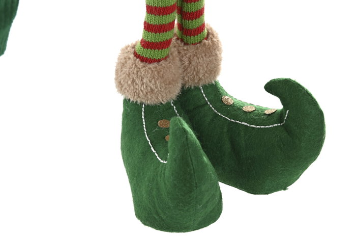 DKD Home Decor Figura de Elfo en Poliéster, Surtido de 2 Unidades, Verde y Rojo DKD Home Decor Figura de Elfo en Poliéster, Surtido de 2 Unidades, Verde y Rojo